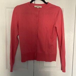 LOFT Cardigan - Pink - XS. EUC